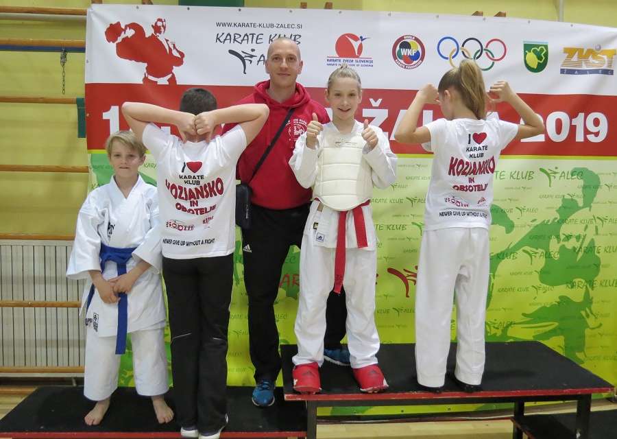 3.MEDALJE ZA KARATE KLUB KOZJANSKO IN OBSOTELJE NA 17. ŽALEC CUP 2019