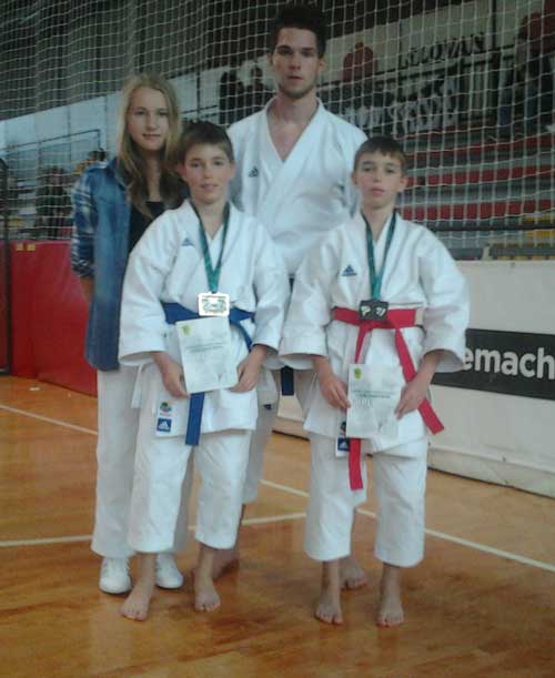 2. medalji iz mednarodnega karate turnirja Ljubljana OPEN 2013