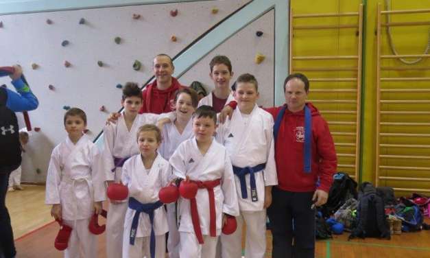 Mlajši tekmovalci karate kluba Kozjansko in Obsotelja opravili nastop na tekmovanju z odliko.