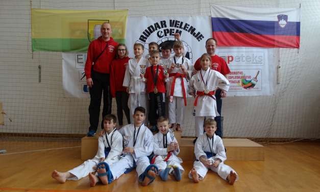 KARATE KLUB KOZJANSKO IN OBSOTELJE SKUPNO 3. MESTO NA RUDAR OPENU