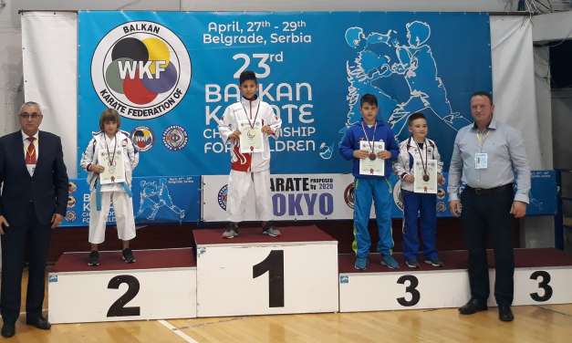 LUKA BELE PRIBORIL BRON ZA SLOVENIJO, ROGAŠKO SLATINO IN  KARATE KLUB KOZJANSKO IN OBSOTELJE
