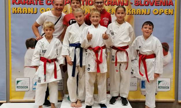 1 zlata,2 srebrni in 3.bronasti medalji na Kranj open 2019