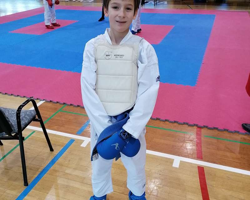 Lenart Ploštajner osvojil medaljo na 4.koli medobčinske karate lige 2019/20