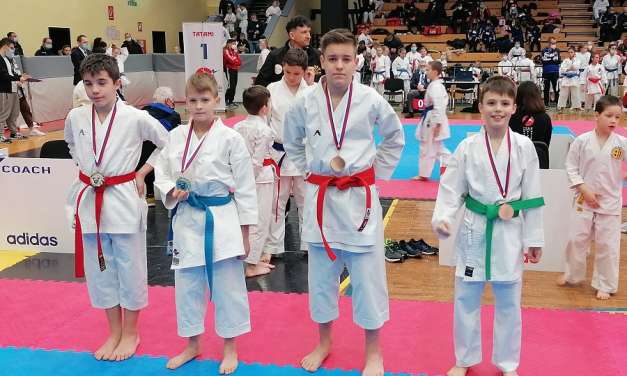 Tilen prah z dvema medaljama iz 16. pokala Nestla Žganka v Velenju.