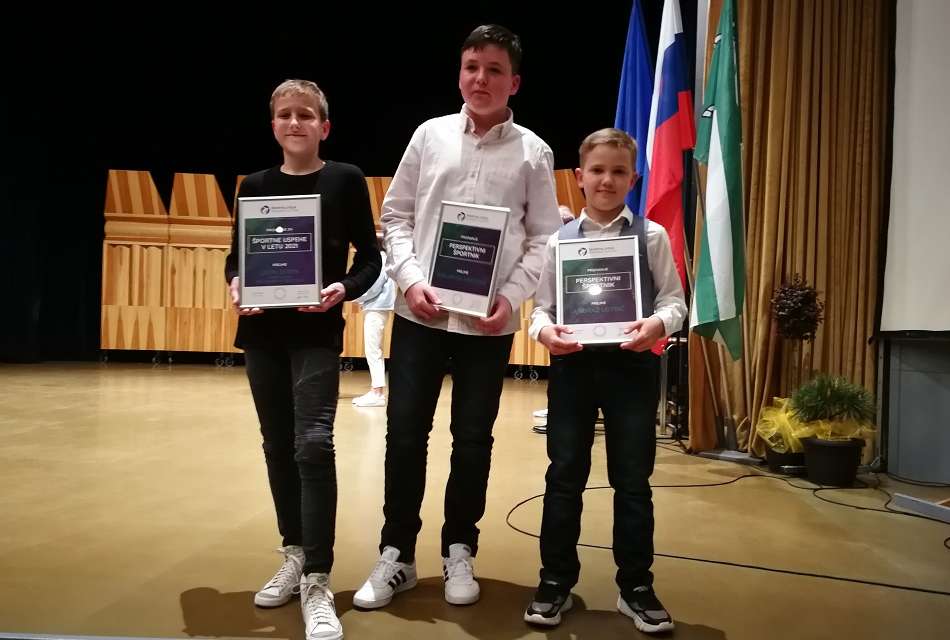 Andraž Lotrič, Benjamin Herman in Leon Sodin prejeli priznanja športne zveze Rogaška Slatina