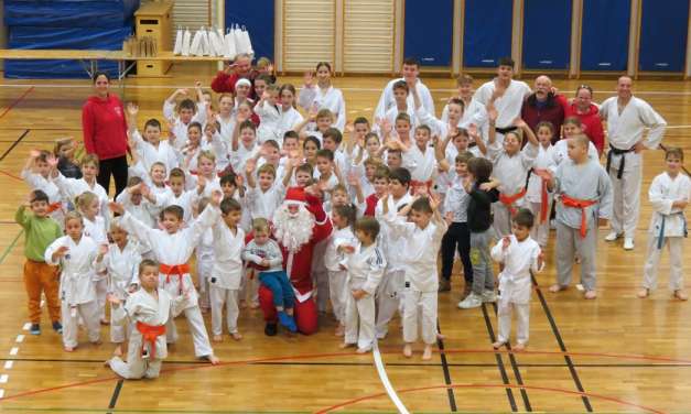 BOŽIČEK OBISKAL KARATE KLUB KOZJANSKO IN OBSOTELJE NA KLUBSKI TEKMI -KOZJANČEK 2023