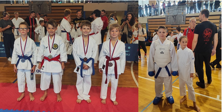 Dve medalji iz karateja na Maribor Open 2024
