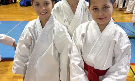 Karate klub Kozjansko in Obsotelje nastopil na 3. pokalni tekmi Slovenije v Šenčurju 2025